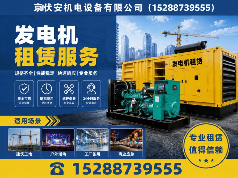 桂林发电机租赁展示图